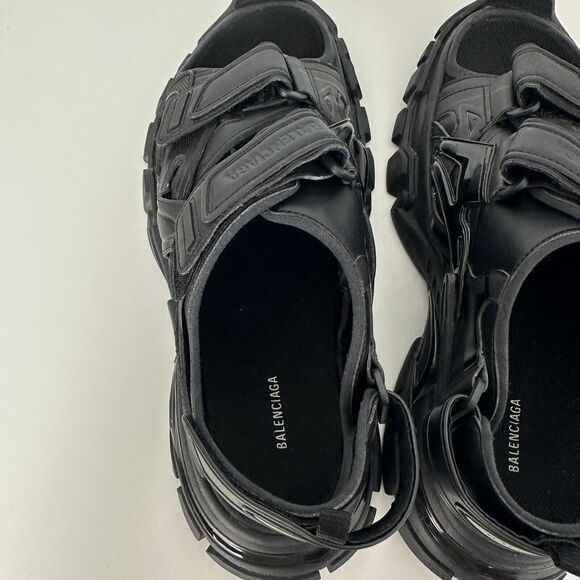 Balenciaga Black Track Runner Slide Sandals - Picture 10 of 11